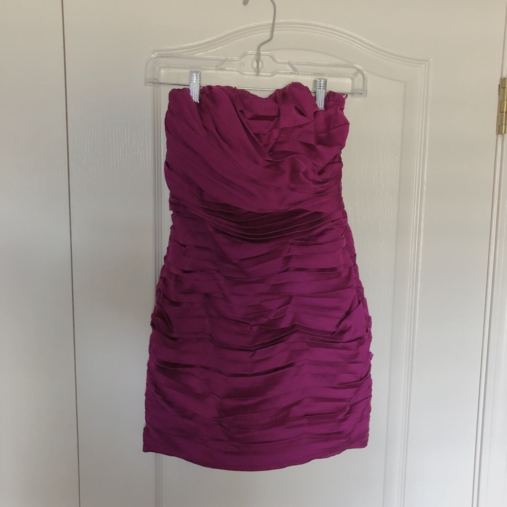 EXPRESS✨Purple Strapless Fitted Mini Dress Size 0